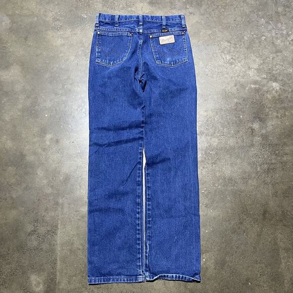Vintage 90s Wrangler Blue Western Cowboy Jeans 30x33 - Picture 2 of 4